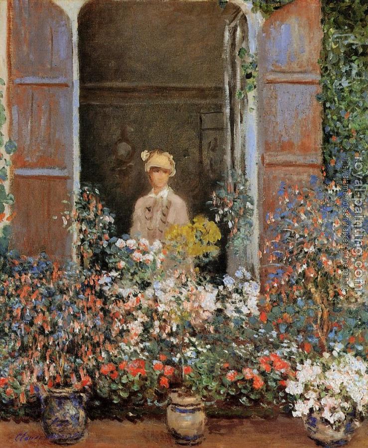 Claude Oscar Monet : Camille Monet at the Window, Argentuil